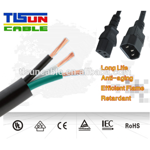 SJTW Cable 3/18AWG UL approval USA outdoor ac power cords